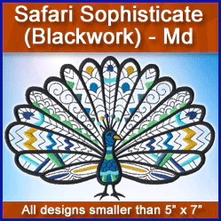A Safari Sophisticate (Blackwork) Design Pack - Image 4