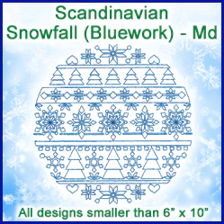 A Scandinavian Snowfall (Bluework) Design Pack - Image 3