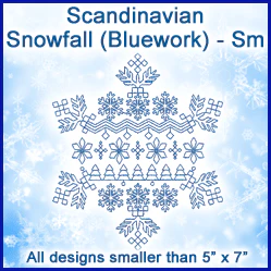 A Scandinavian Snowfall (Bluework) Design Pack - Image 4