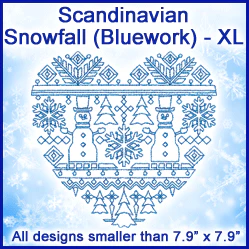 A Scandinavian Snowfall (Bluework) Design Pack - Image 5