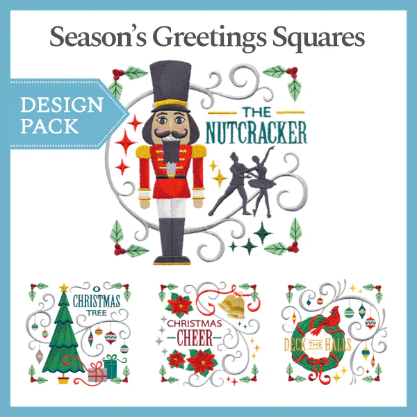 A Season's Greetings Squares Design Pack - Image 2