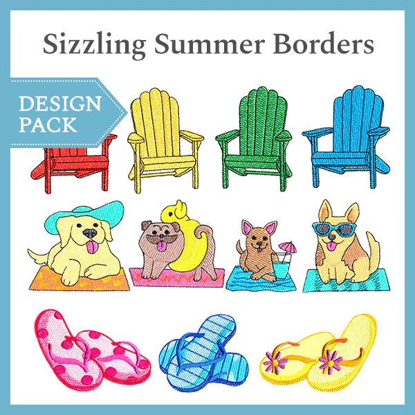 A Sizzling Summer Borders Design Pack - Image 2