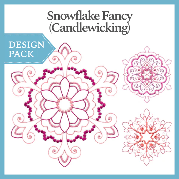 A Snowflake Fancy (Candlewicking) Design Pack - Image 4