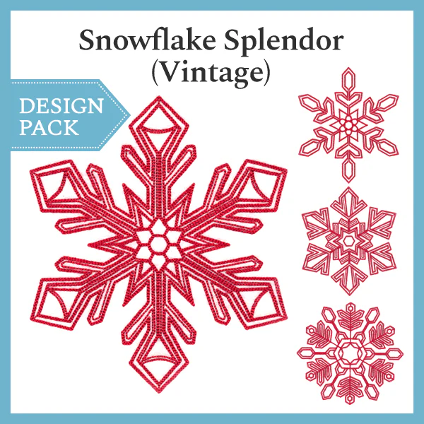 A Snowflake Splendor (Vintage) Design Pack - Image 4