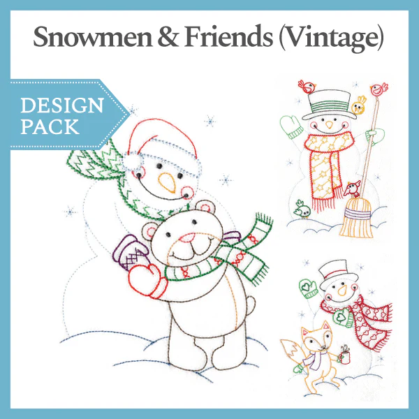 A Snowmen & Friends (Vintage) Design Pack - Image 3