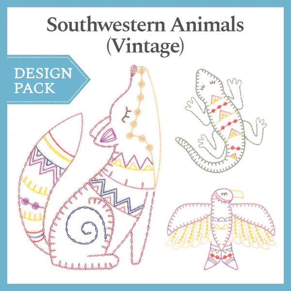 A Southwestern Animals (Vintage) Design Pack - Image 2
