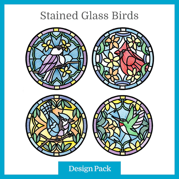 A Stained Glass Birds Design Pack - Image 2