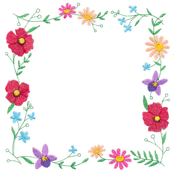 A Stitch of Blooms Square Wreath - Image 11