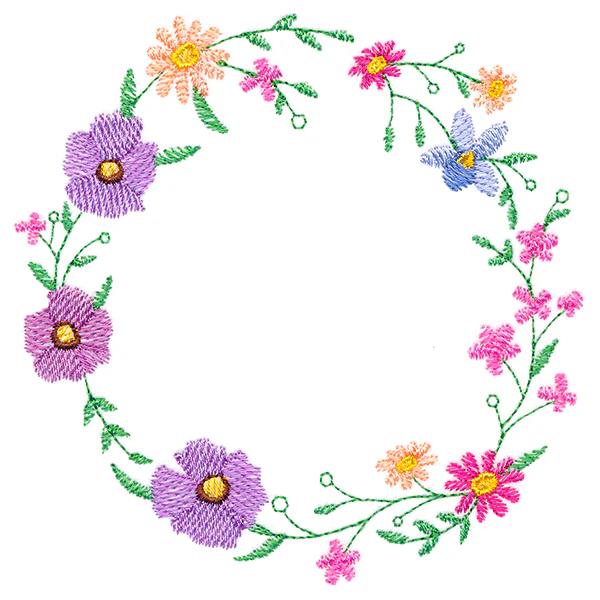 A Stitch of Blooms Wreath - Image 4