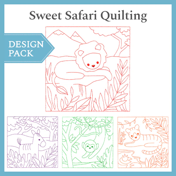 A Sweet Safari Quilting Design Pack - Image 5