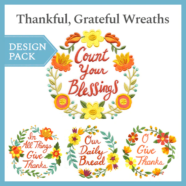 A Thankful, Grateful Wreaths Design Pack - Image 3
