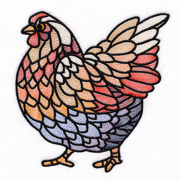 A Touch of Modern Stained Glass Chicken - Image 5
