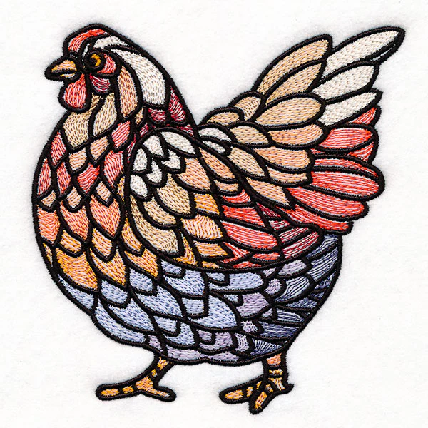 A Touch of Modern Stained Glass Chicken - Image 7
