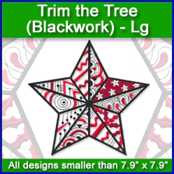 A Trim the Tree (Blackwork) Design Pack - Image 3