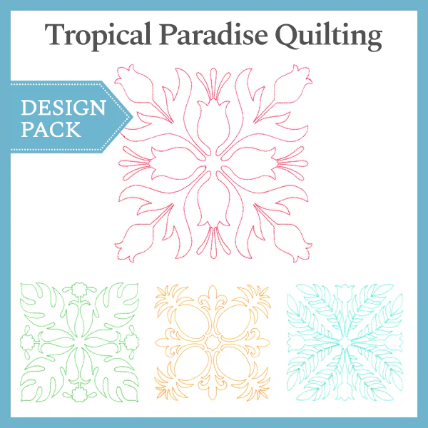 A Tropical Paradise Quilting Design Pack - Image 4
