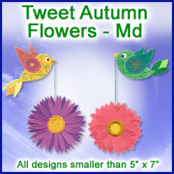 A Tweet Autumn Flowers Design Pack - Image 2