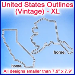 A United States Outlines (Vintage) Design Pack - Image 2