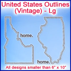 A United States Outlines (Vintage) Design Pack - Image 3