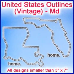 A United States Outlines (Vintage) Design Pack - Image 4