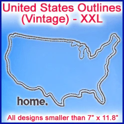A United States Outlines (Vintage) Design Pack - Image 6