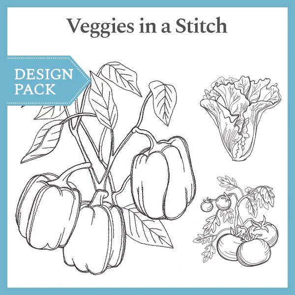 A Veggies in a Stitch Design Pack - Image 6
