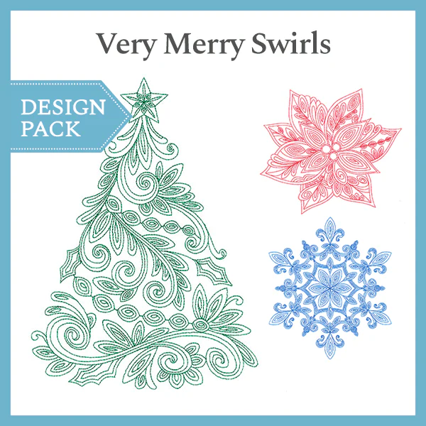 A Very Merry Swirls Design Pack - Image 2