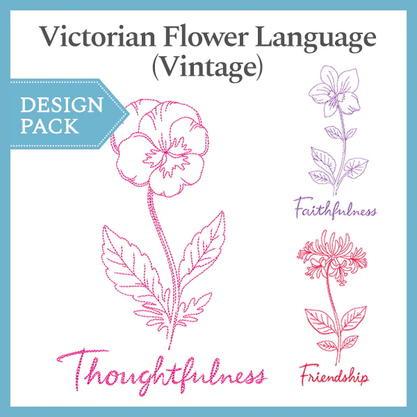A Victorian Flower Language (Vintage) Design Pack - Image 3