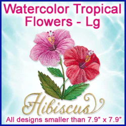 A Watercolor Tropical Flowers Design Pack - Image 4