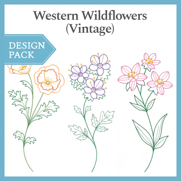 A Western Wildflowers (Vintage) Design Pack - Image 3