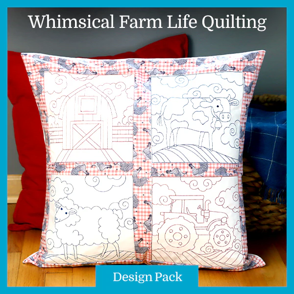 A Whimsical Farm Life Quilting (Double Run) Design Pack - Image 2