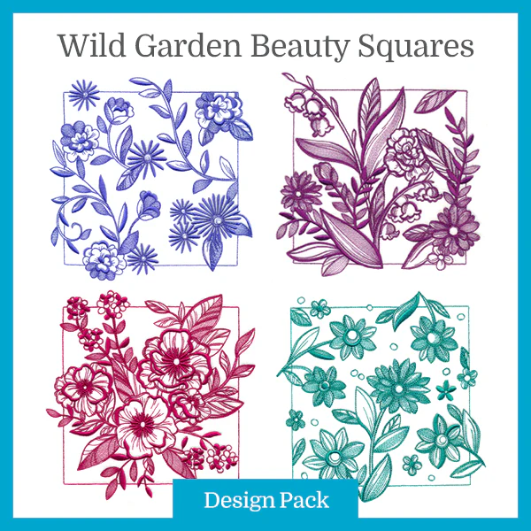 A Wild Garden Beauty Squares Design Pack - Image 2