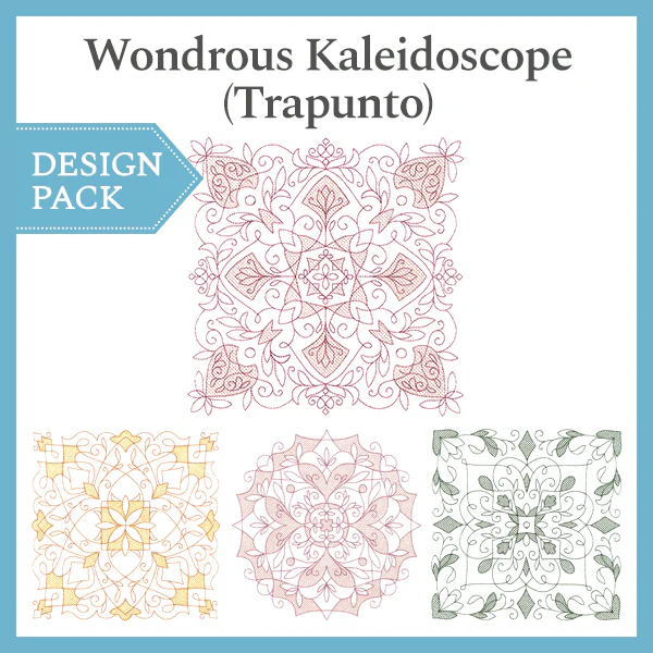 A Wondrous Kaleidoscope (Trapunto) Design Pack - Image 4