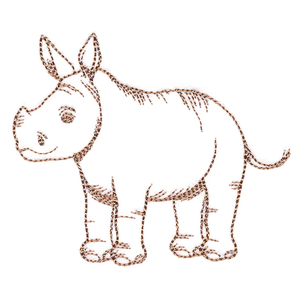 Adorable Baby Rhino Etching - Image 4