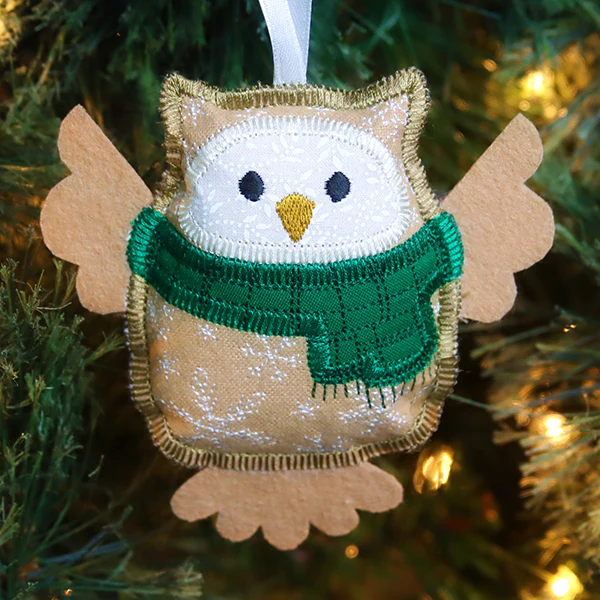 Adorable Winter Owl Ornament (In-the-Hoop) - Image 8