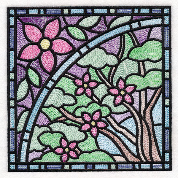 All The Seasons Stained Glass Tree - Spring - Image 4