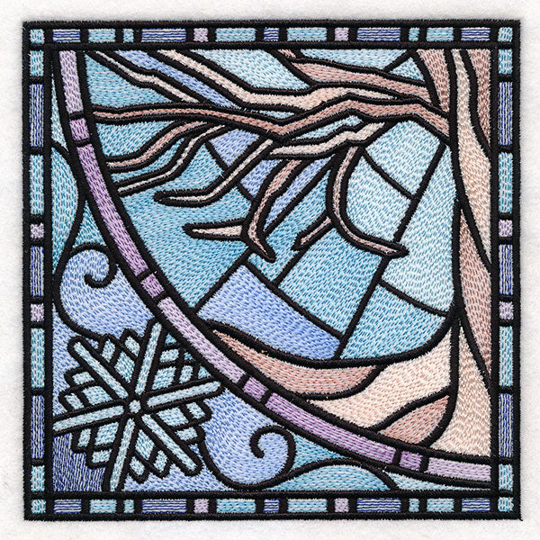 All The Seasons Stained Glass Tree - Winter - Image 7