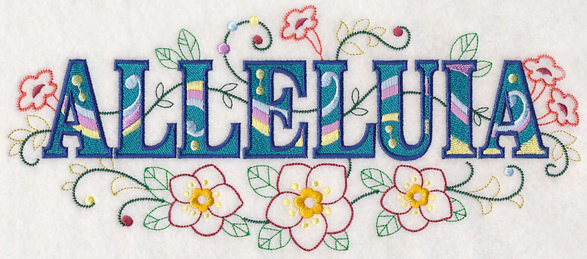 Alleluia with Vintage Flower Fade - Image 5