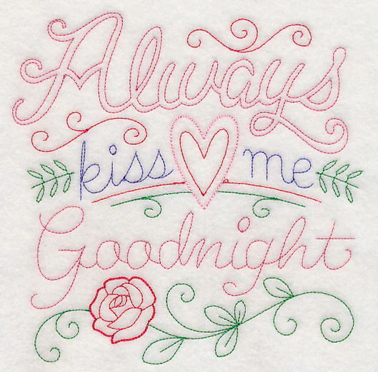 Always Kiss Me Goodnight Square (Vintage) - Image 3
