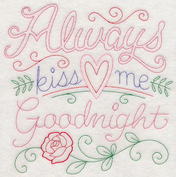 Always Kiss Me Goodnight Square (Vintage) - Image 6