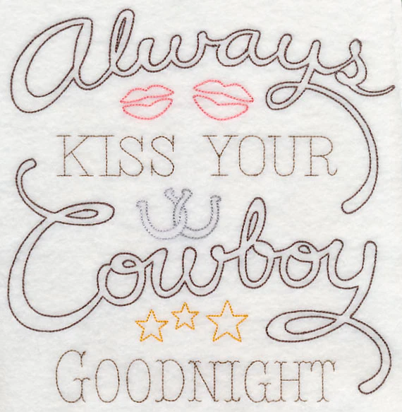 Always Kiss Your Cowboy Goodnight (Vintage) - Image 6