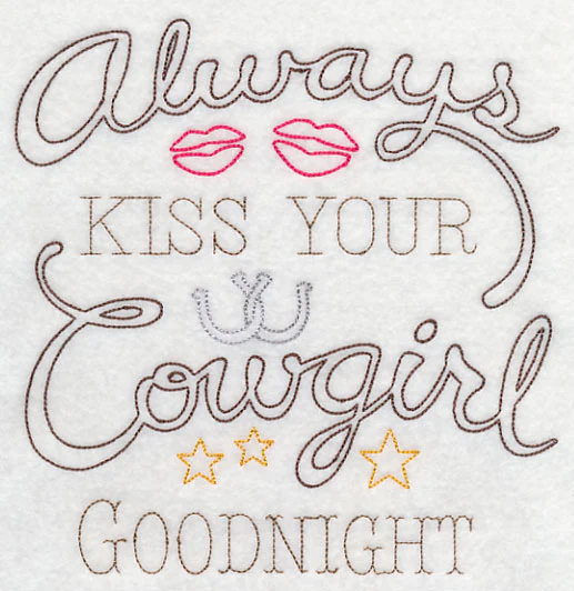 Always Kiss Your Cowgirl Goodnight (Vintage) - Image 2