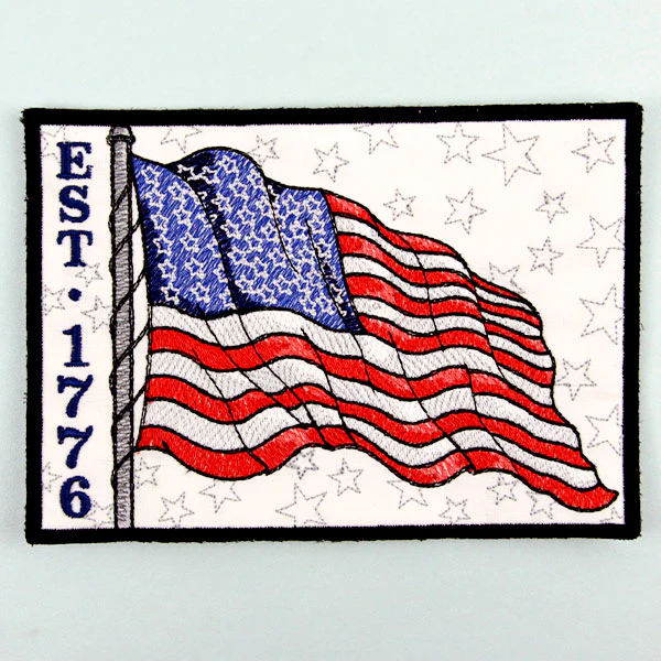 Americana Est. 1776 Mug Rug (In-the-Hoop) - Image 3