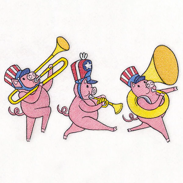Americana Farm Parade - Pig Marching Band - Image 9