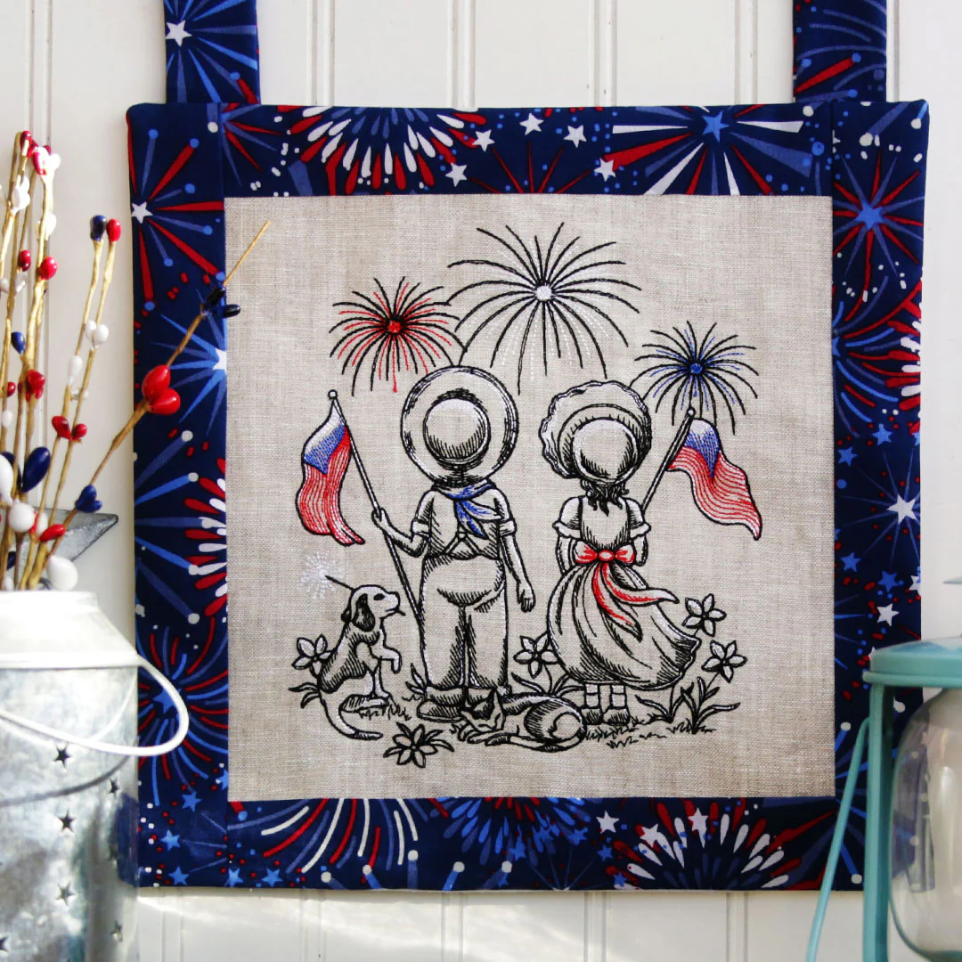 Americana Sunbonnet Sue & Fisherman Fred - Image 4