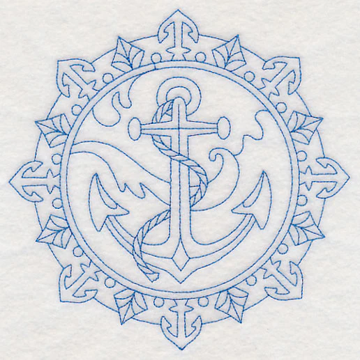Anchor Medallion (Bluework) - Image 2