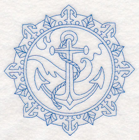 Anchor Medallion (Bluework) - Image 3