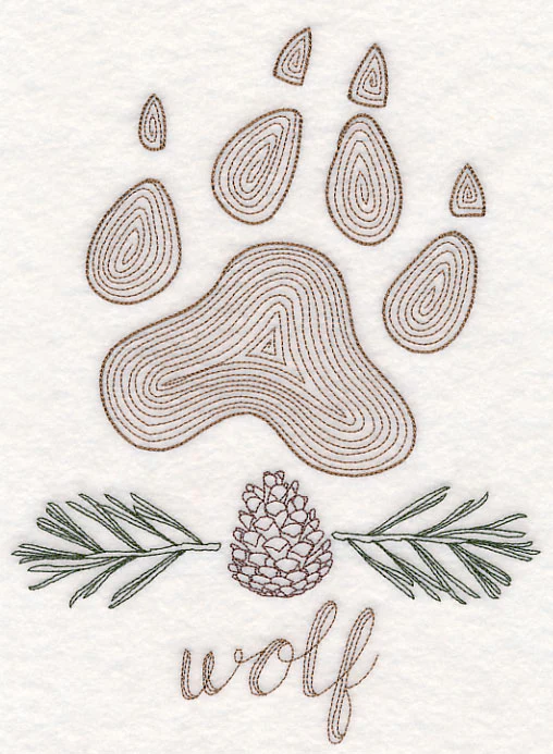 Animal Tracks - Wolf (Vintage)
