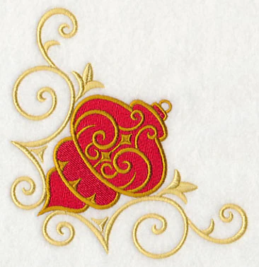 Antique Ornament in Filigree Corner - Image 2