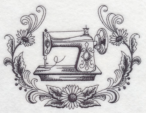 Antique Sewing Machine Wreath - Image 3