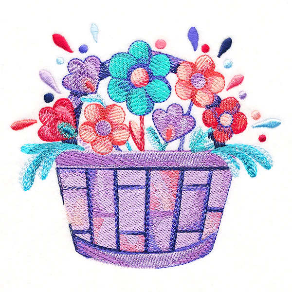 April Showers Flower Basket - Image 2